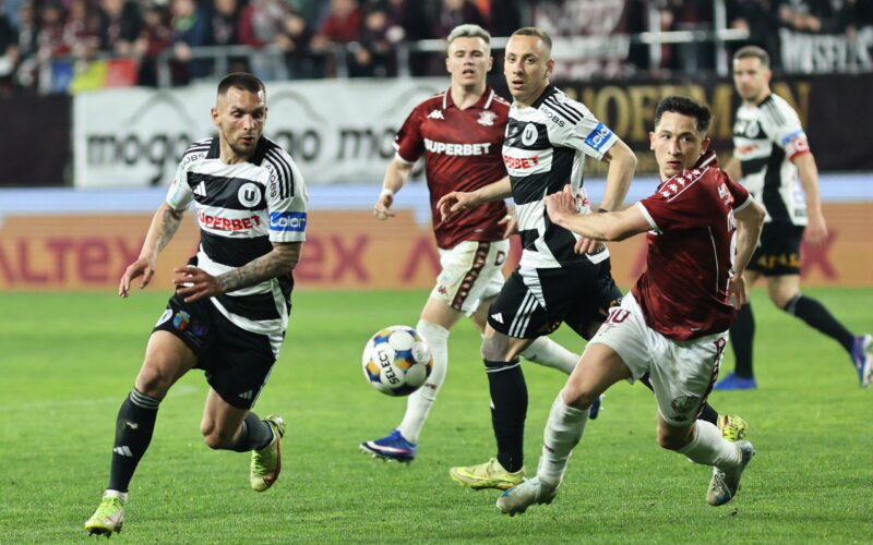 Rapid, învinsă de U Cluj în Giulești după dubla lui Mendy. Ardelenii sunt lideri în Superliga României la fotbal