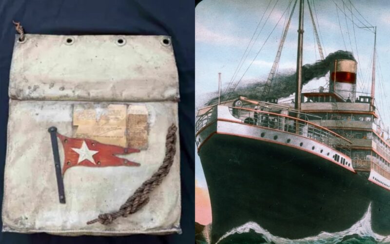 cum arată obiectul luat dintr-o barcă de salvare. Se vinde pentru o sumă uriașă