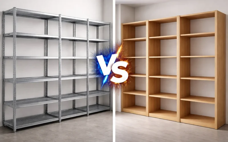 Rafturi metalice vs. Rafturi din PAL – Alegerea durabilă pentru biblioteci și spații de depozitare