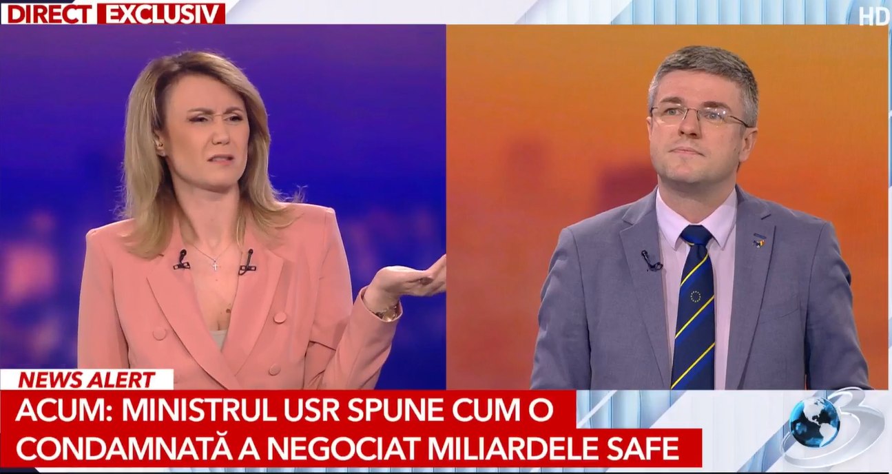 „Aberați! Pregătiți-vă pentru judecată!” Schimb dur de replici între ministrul Irineu Darău și moderatoarea Cătălina Porumbel