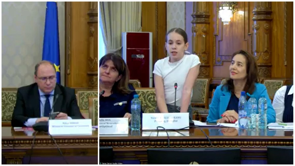 Ministrul Educației își donează salariul, după criticile că stătea pe telefon în timpul discursului unei eleve în lacrimi