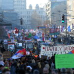 Transportul feroviar din Serbia, suspendat înaintea unui amplu protest al studenților