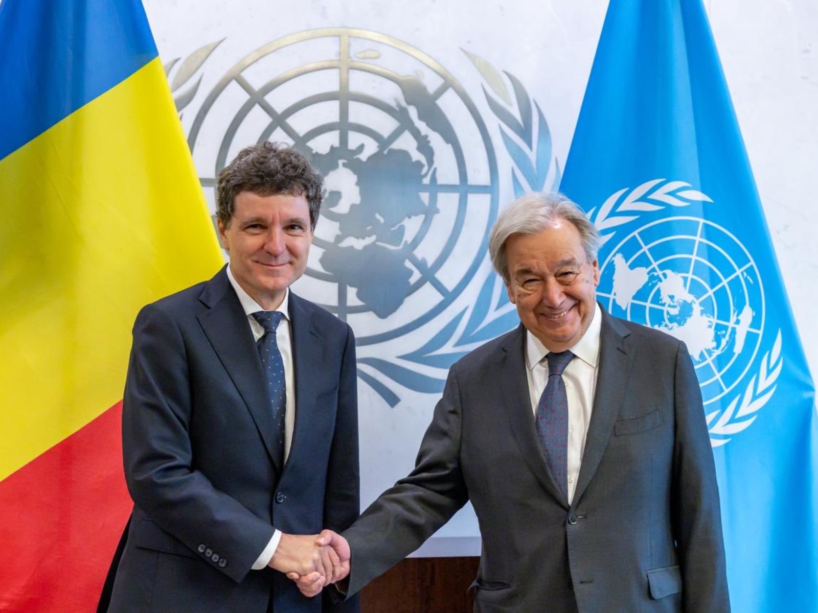 Nicușor Dan s-a întâlnit cu secretarul general al ONU înainte de Adunarea Generală. Despre ce au discutat